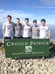 All the boys on top of Croagh Patrick Fundraiser